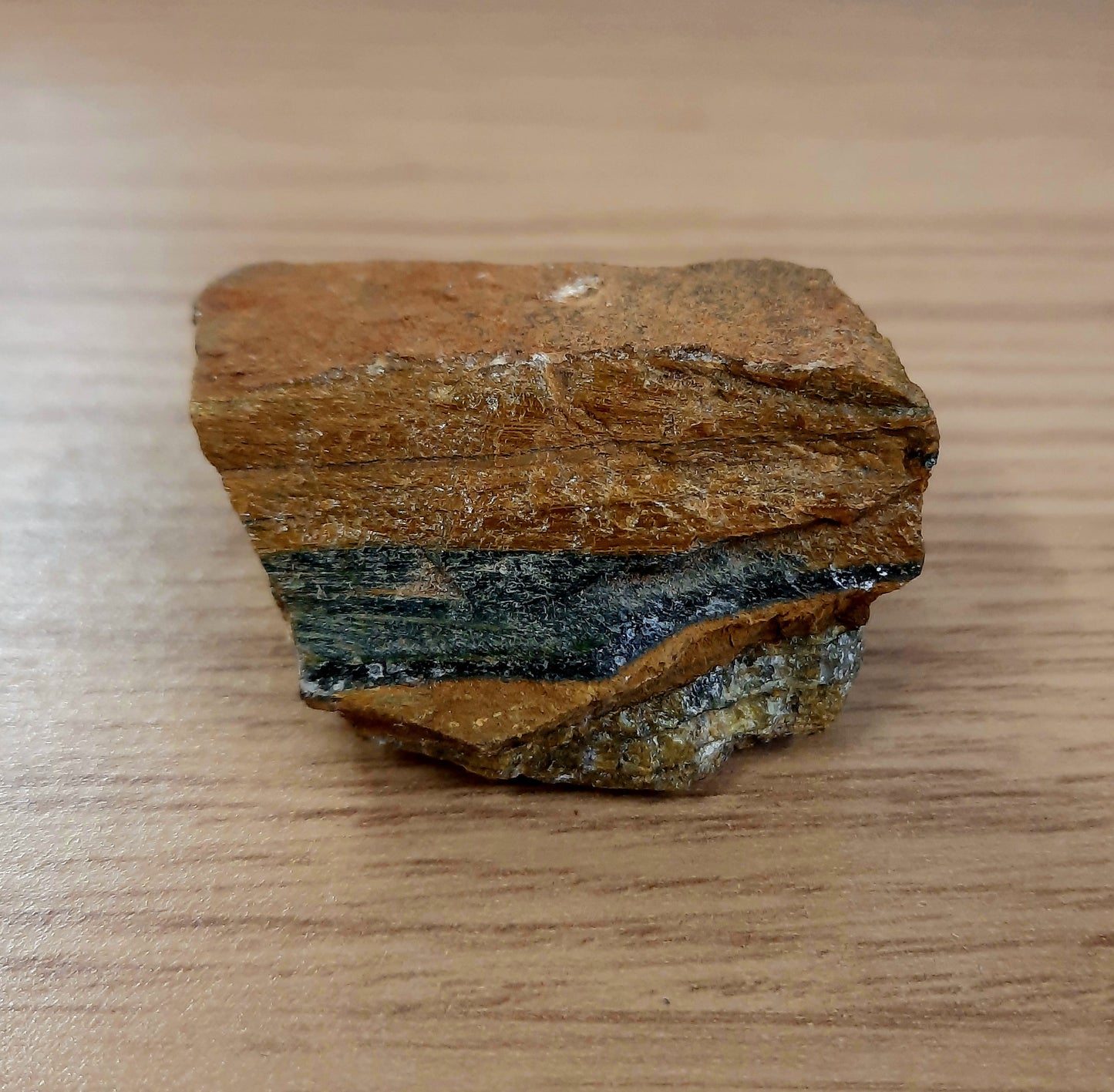 Raw rough tigers eye specimen. Crystals