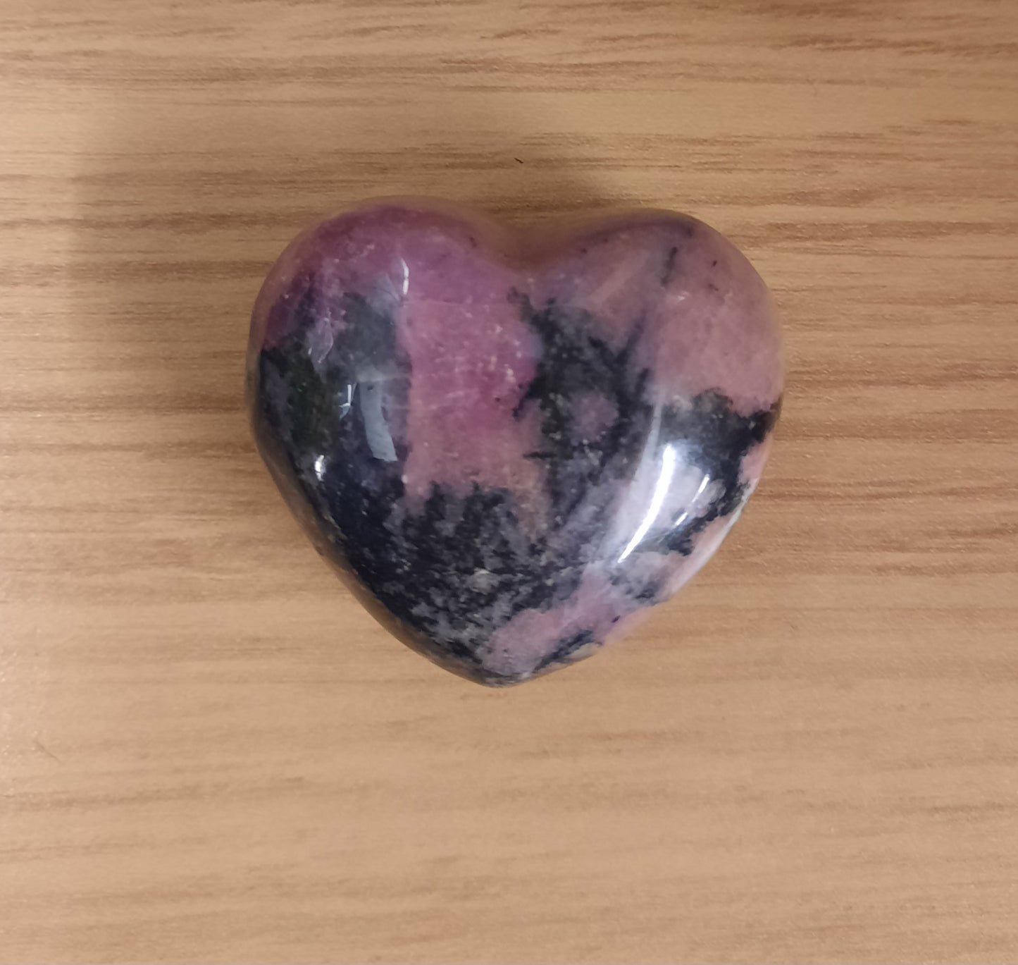 Rhodonite heart