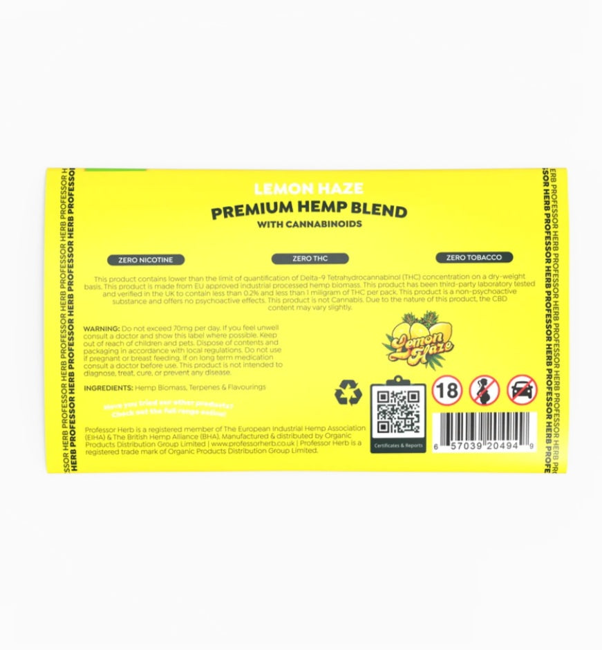 PROFESSOR HERB PREMIUM HEMP BLEND (20G) - LEMON HAZE