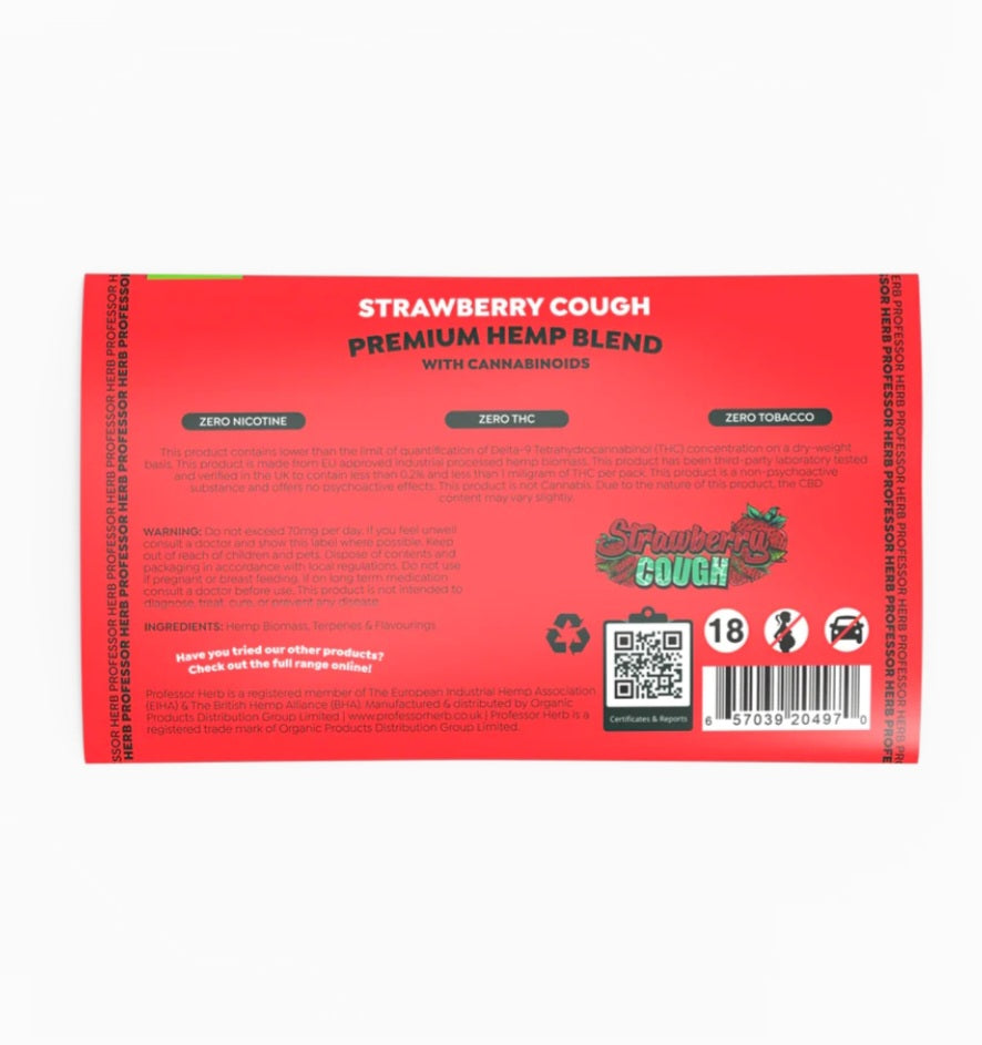 PROFESSOR HERB PREMIUM HEMP BLEND (20G) - STRAWBERRY COUGH