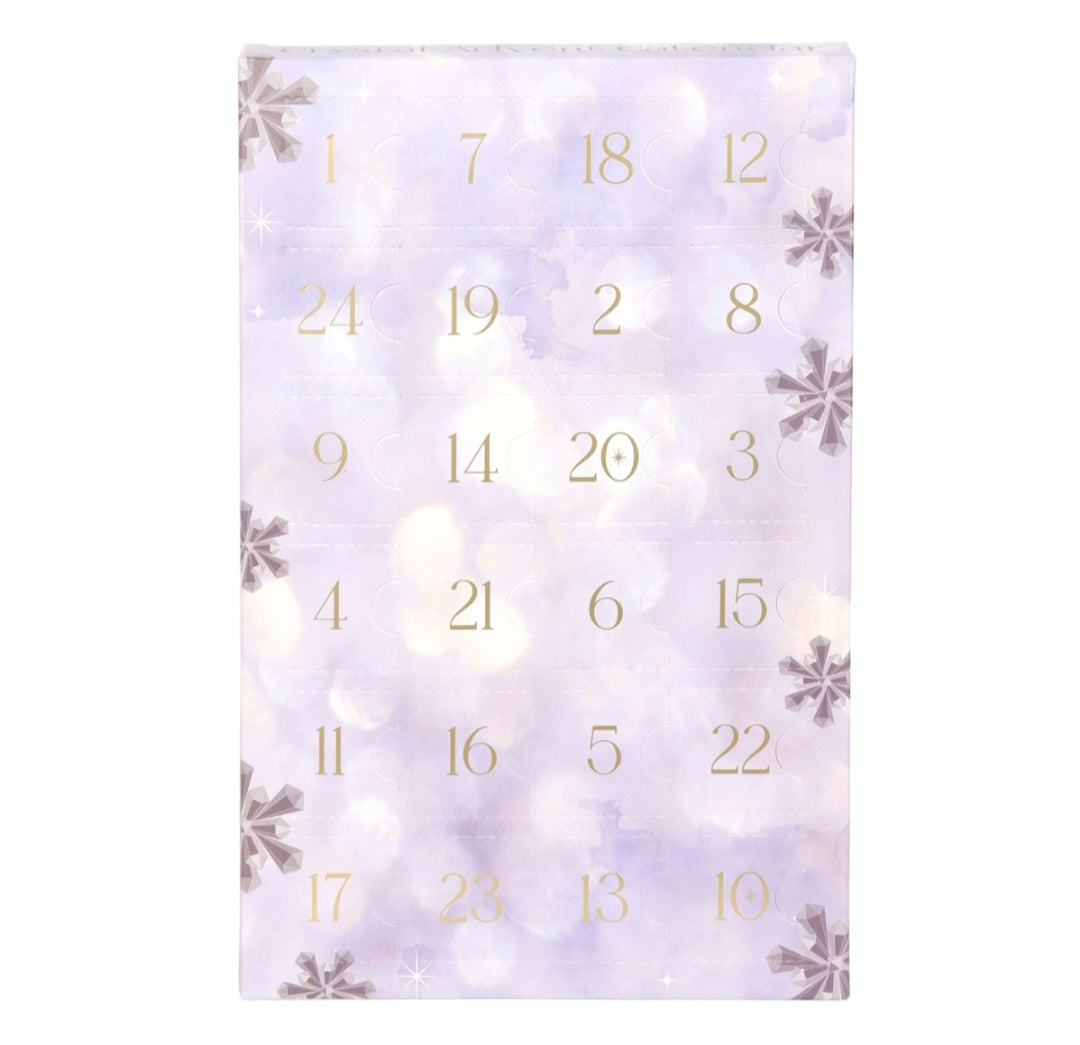 Crystal advent calendar
Stones include; amethyst, green aventurine, strawberry quartz, carnelian, dalmatian jasper, white howlite, red jasper, sodalite, hematite, rose quartz, yellow aventurine, clear quartz, labradorite, gold tiger's eye, blue turquenite, unakite, lemon quartz, rhodonite, black obsidian, dragon bloodstone,