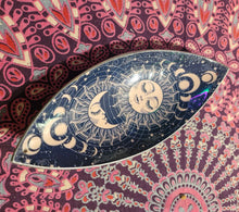Load image into Gallery viewer, Sun And moon incense holder enamel bowl hippy 90s aesthetic gift Boho