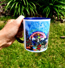 Load image into Gallery viewer, Rainbow Mushroom art mug