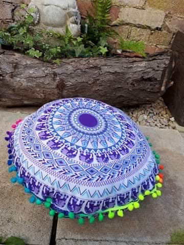 Meditation cushion elephant design