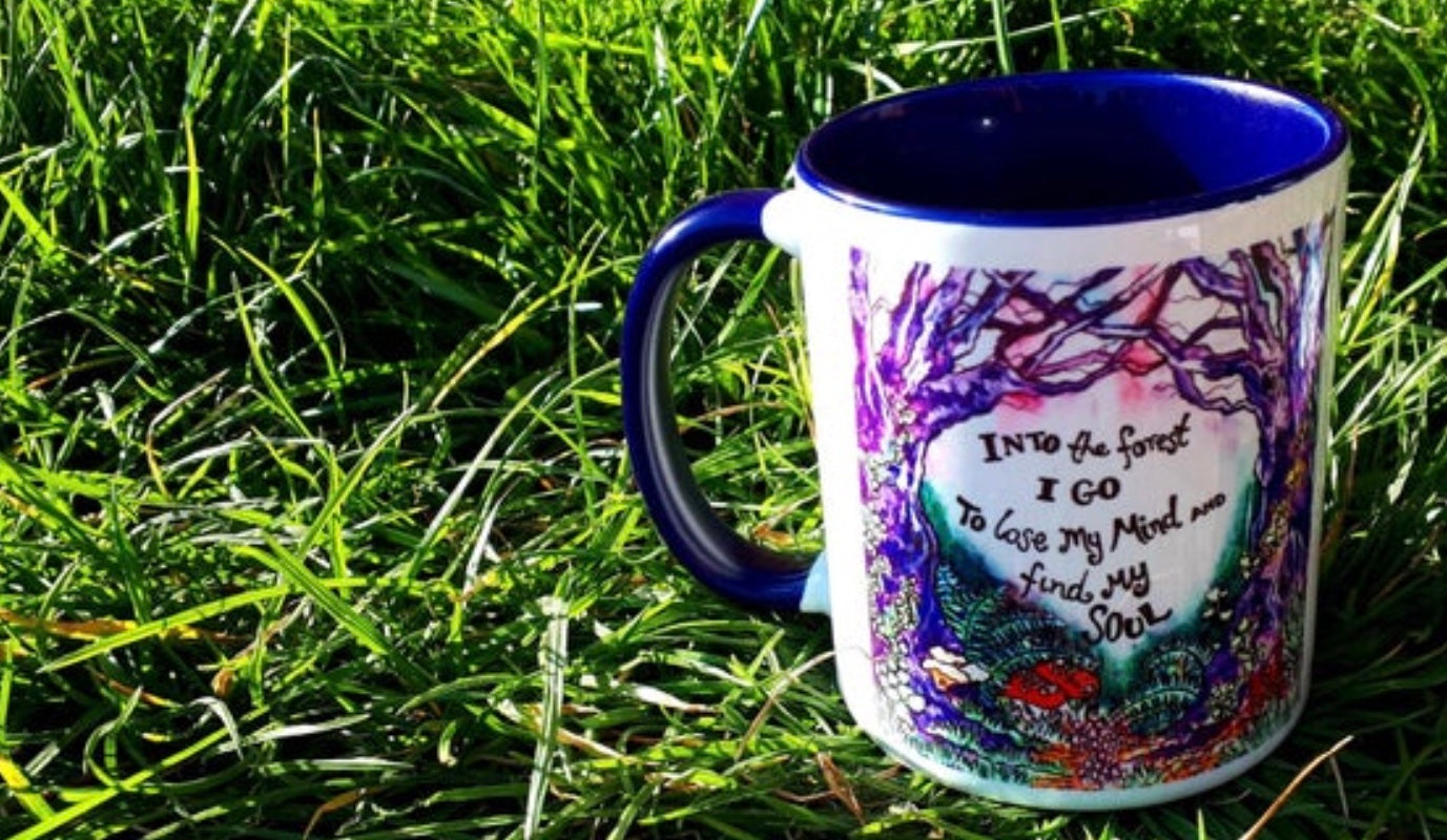 Forest mug Kelly noble illustration