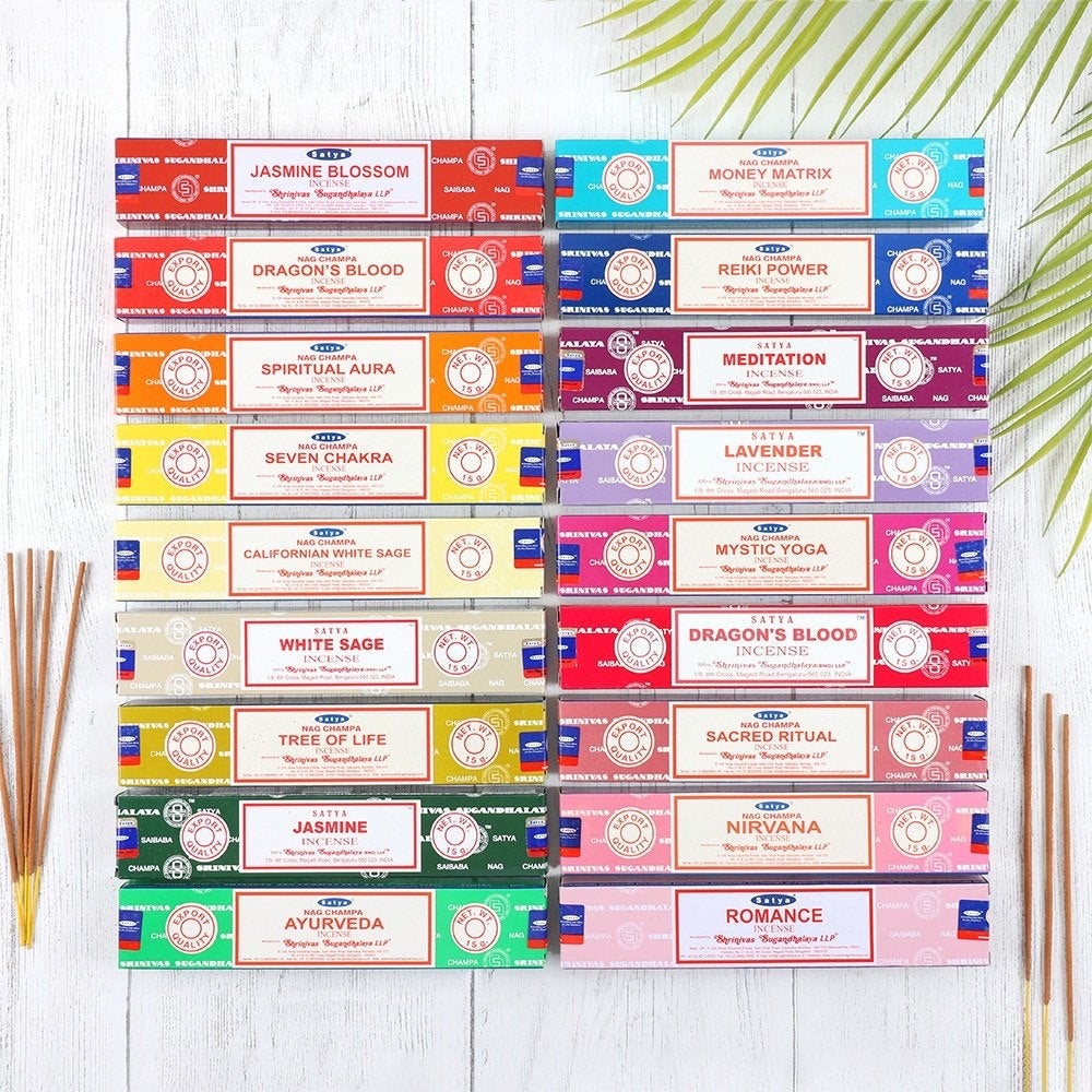Satya incense value pack (10 packs of mixed varieties)