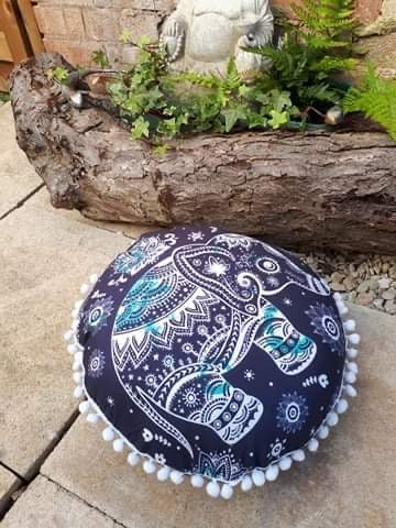 Meditation cushion elephant design