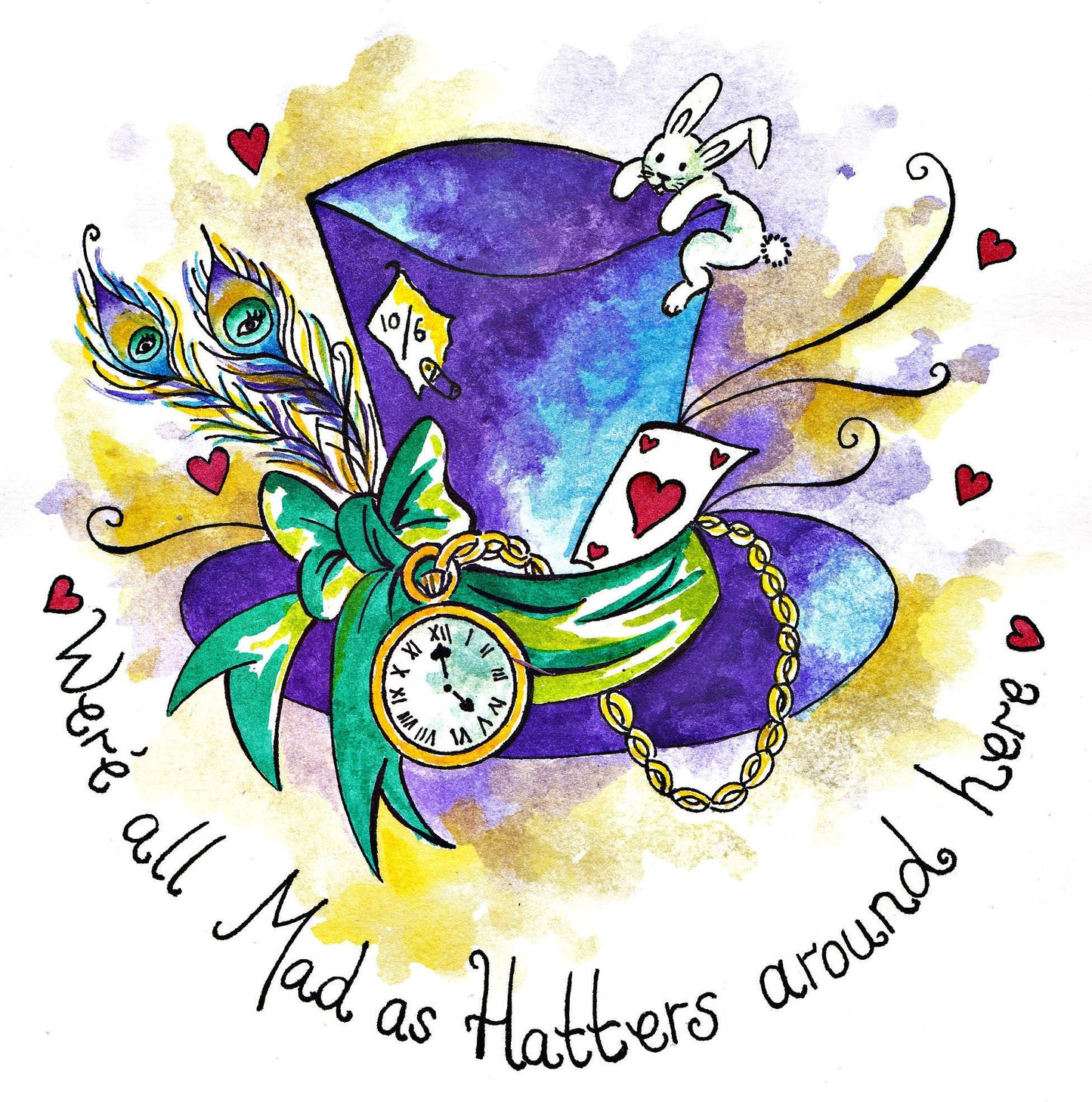 Alice in wonderland illustration
