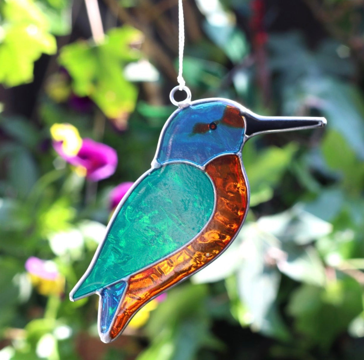 Kingfisher bird sun catcher