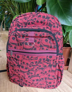 Skull hippy gothic rucksack backpack