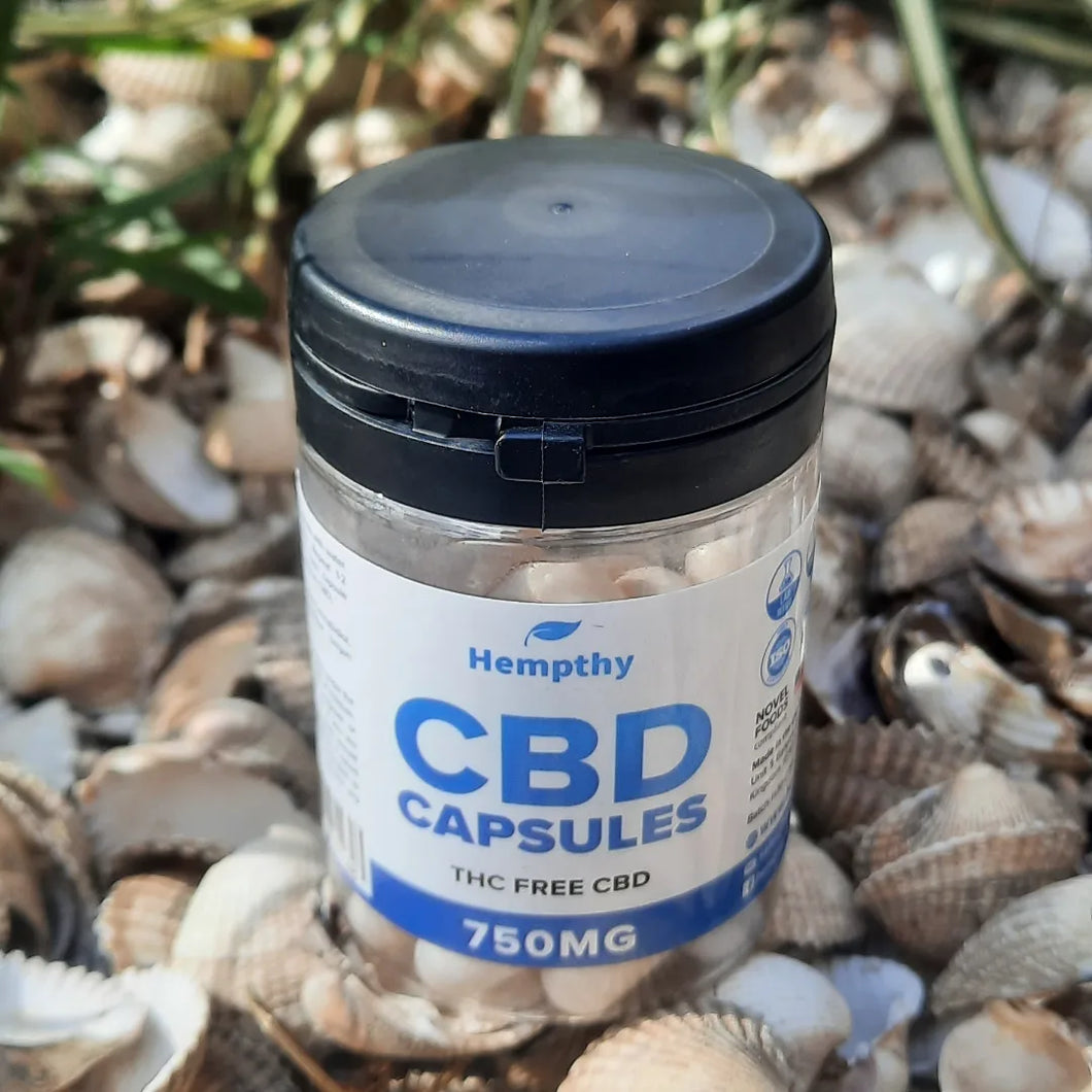 CBD Capsules by Hempthy 1500mg  (50mg per capsule)