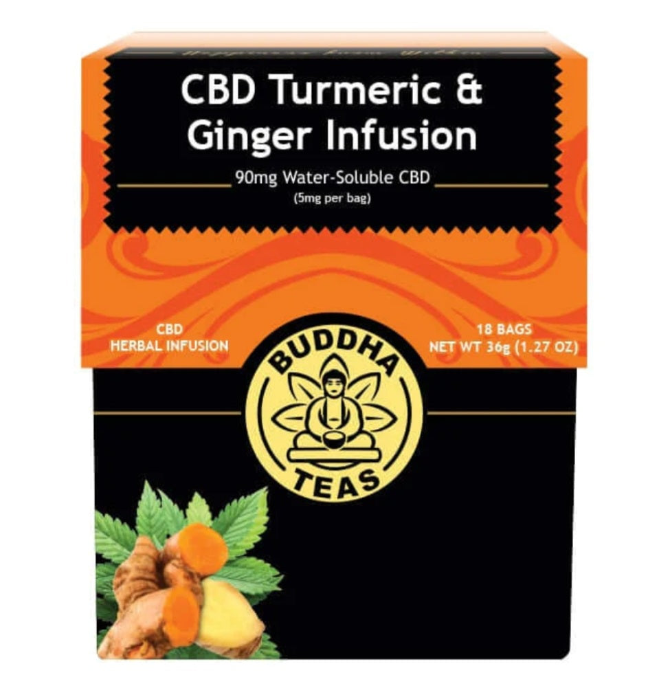 CBD ginger and turmeric tea