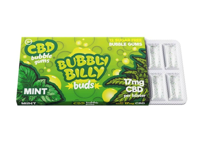 bubbly billy buds cbd bubblegum chewing gum cbd sweets edibles