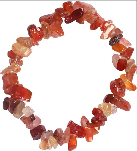 Carnelian gemchip bracelet crystal jewellery