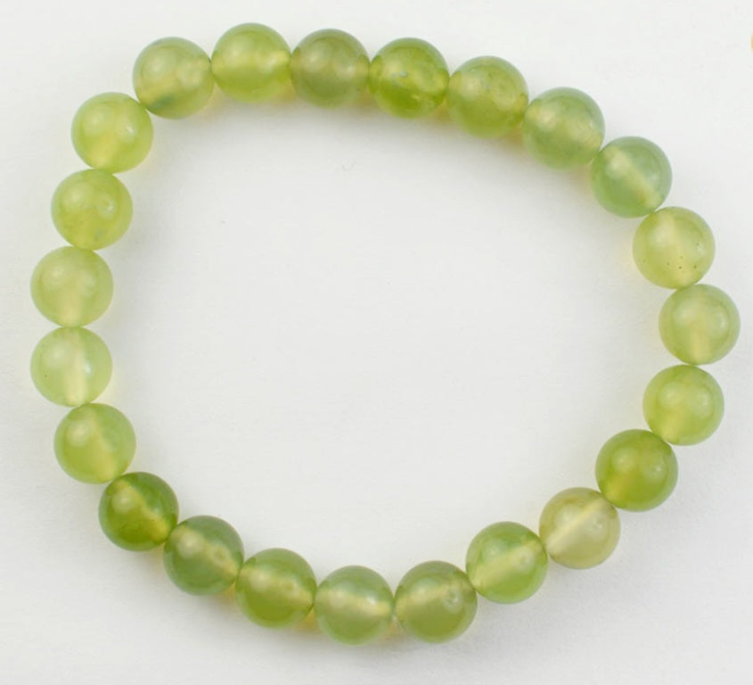 New jade powerbead crystal bracelet