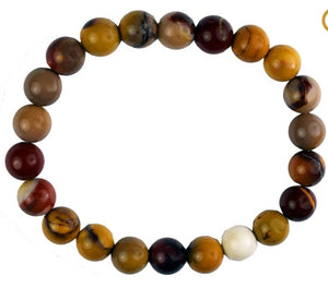 Mookaite powerbead crystal bracelet