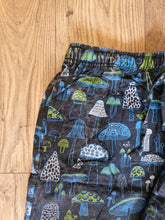 Load image into Gallery viewer, Mushroom moon print hippy trousers festival fashion 100%cotton handprints fairtrade alternative clothing
