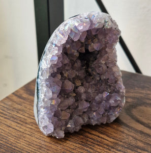 Aura Amethyst cluster