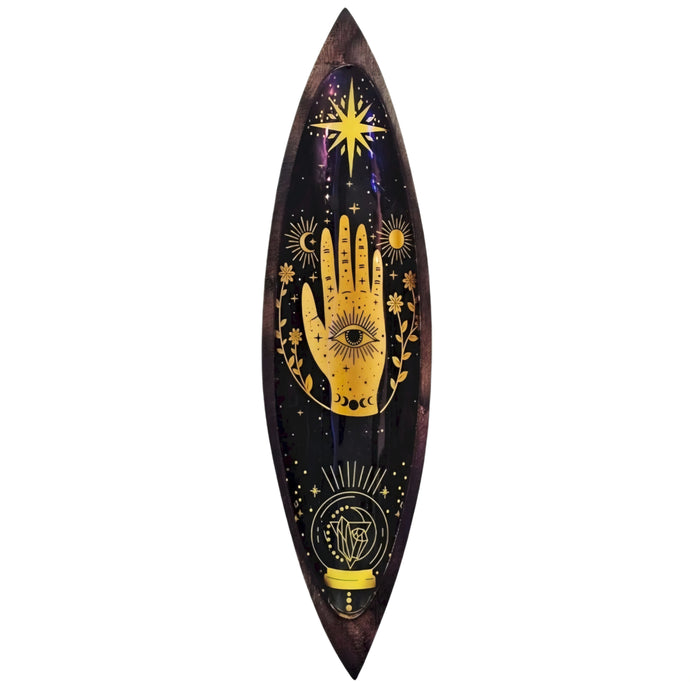 Enamel incense bowl - Hamsa design