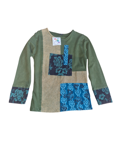 Patch Long Sleeve top by Gringo Fairtrade