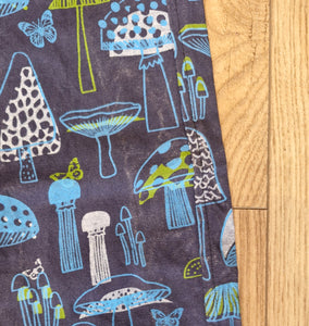Mushroom print trousers