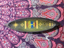 Load image into Gallery viewer, Tree of Life enamel incense bowl mangowood incense holders fairtrade gift
