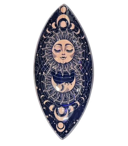 Sun And moon incense holder enamel bowl hippy 90s aesthetic gift Boho 