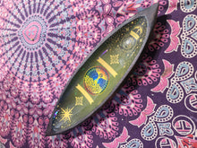 Load image into Gallery viewer, Tree of Life enamel incense bowl mangowood incense holders fairtrade gift