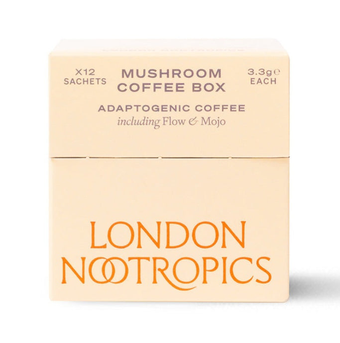 Mushroom coffee box by London Nootropics 15 servings pk. ( lionsmane, cordeceps)