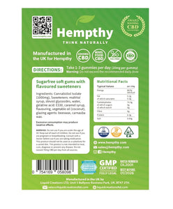 Hempthy sugarfree 1000mg high strength cbd gummies food supplement
