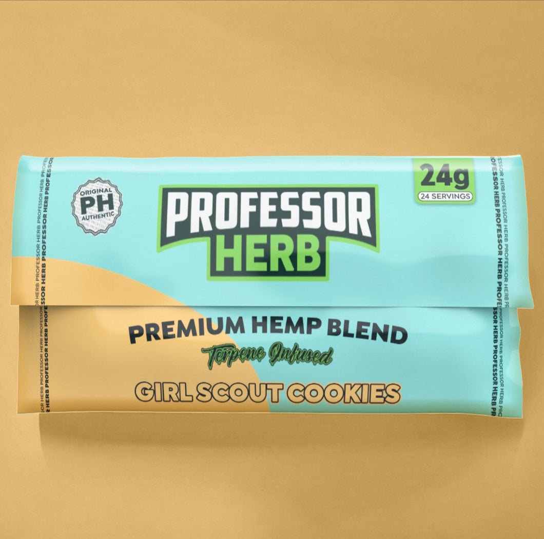 Professor herb cbd premium hemp blend Girl scout cookies