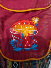 Load image into Gallery viewer, Red Aztec Pocket Loose Fit Mushroom Embroidery Parachute Cargo Bohemian cotton Trousers
