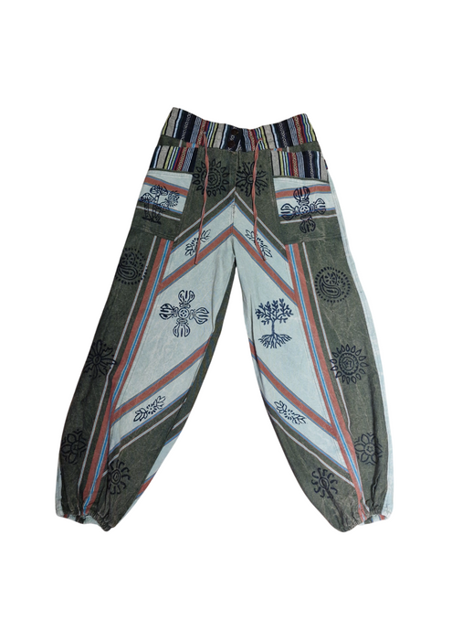 Gringo green hippy print trouser