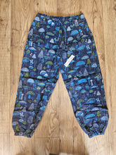 Load image into Gallery viewer, Mushroom moon print hippy trousers festival fashion 100%cotton handprints fairtrade alternative clothing