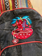 Load image into Gallery viewer, Black Aztec Pocket Loose Fit Mushroom Embroidery Parachute Cargo Bohemian cotton Trousers