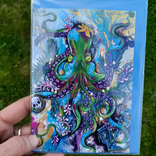 Mushroom octopus art kelly noble illustration trippy psychedelic art