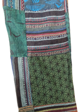 Load image into Gallery viewer, Green gheri stonewash patch cotton trouser