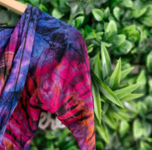 Load image into Gallery viewer, Tie dye long sleeve hooded crop top festival wear hippy alternative clothing