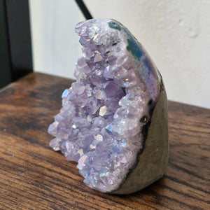 Aura Amethyst cluster