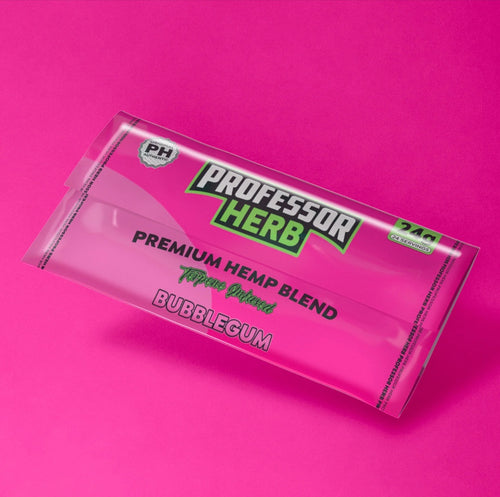 Professor herb premium hemp blend cbd bubblegum