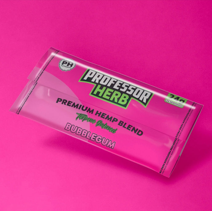 Professor herb premium hemp blend cbd bubblegum