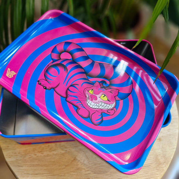 Mad cat tray and stash tin.