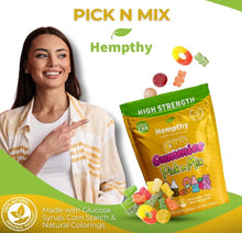 Load image into Gallery viewer, Hempthy vegan cbd gummies pick n mix high strength 1000mg food supplement 
