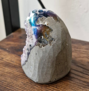 Aura Amethyst cluster