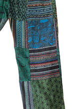 Load image into Gallery viewer, Green gheri stonewash patch cotton trouser