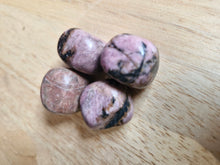 Load image into Gallery viewer, Rhodonite polished tumblestones crystals gemstones crystal healing
