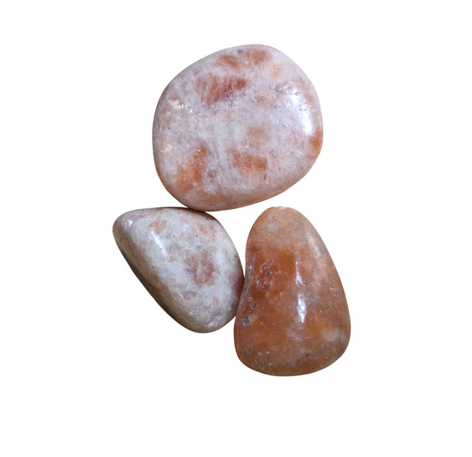 Sunstone polished tumblestones crystals healing Depression relief