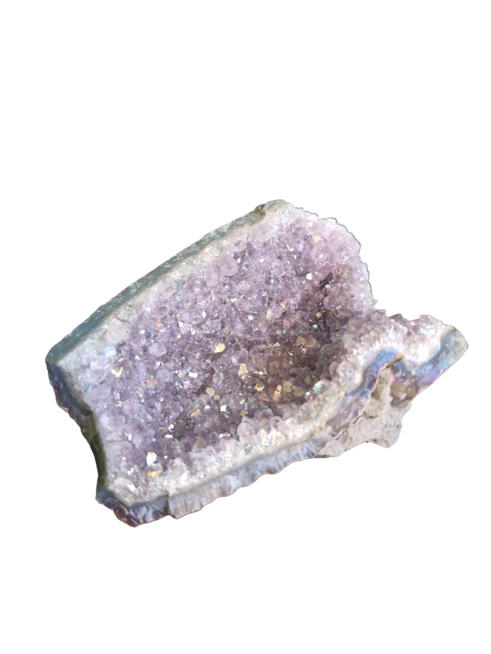 Aura amethyst cluster
