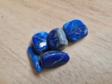 Load image into Gallery viewer, Lapis polished tumblestone throat chakra crystals gemstones gift