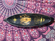 Load image into Gallery viewer, Enamel incense bowl - Hamsa design